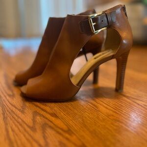 Louise et Cie Brown Open-Toe Heeled Boots